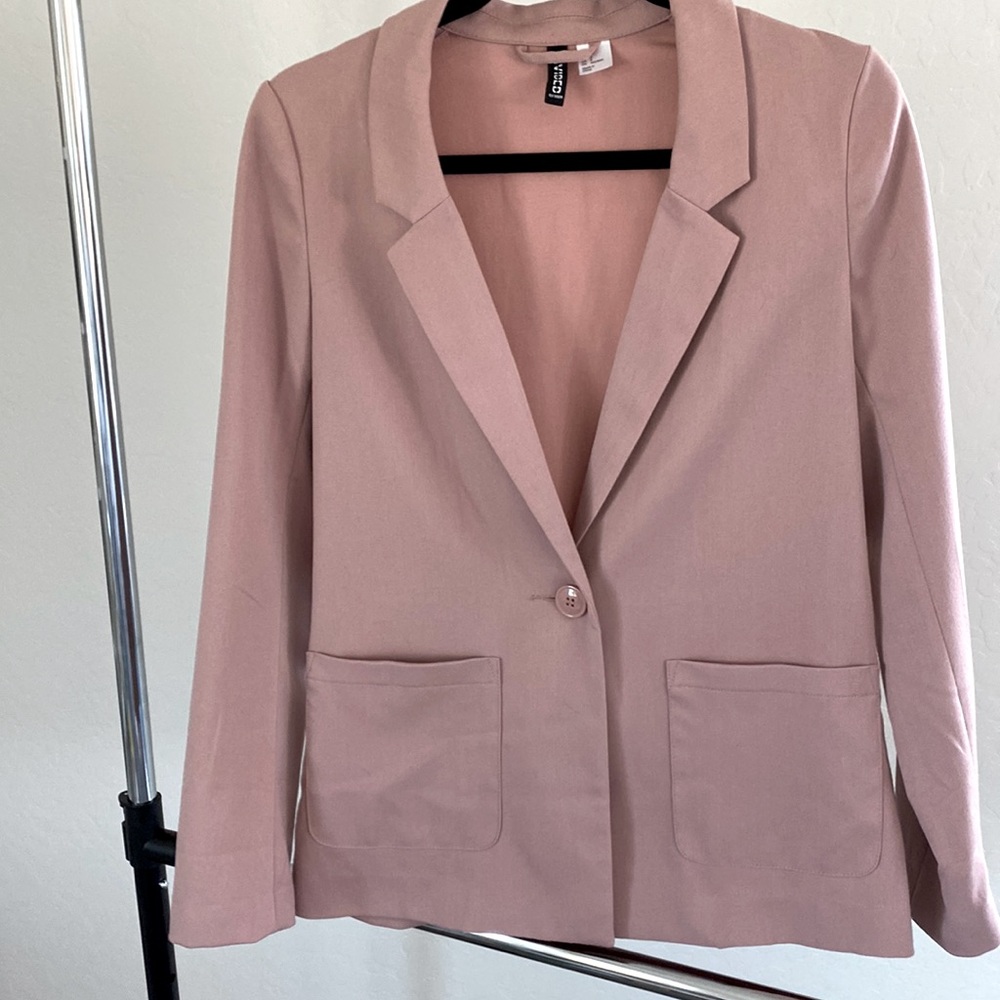 Blush pink H&M light weight jacket/ blazer